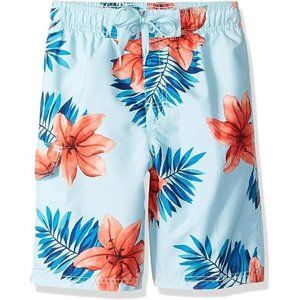 Kanu Surf Boys' YOLO Quick Dry UPF 50+ Beach Swim Trunk, Kala Blue, 2T